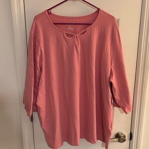 Catherines Pink Long Sleeve Tee